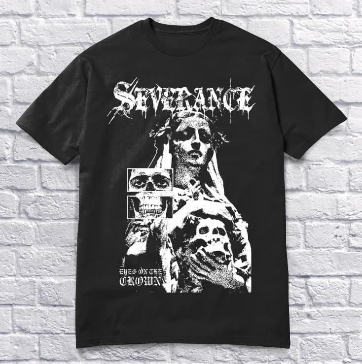 SEVERANCE - "EYES ON THE CROWN" Black T-Shirt